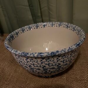 Pier 1 Imports Medium Blue and White Ceramic Bowl